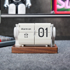 Table Flip Clock Desk Page Turning Desk Clock Reloj Senior Auto Flip Alarm Clock With Timer