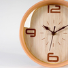 9 Inch Customize Decorative Wooden Wall High Quality Home Decor Silent Clock