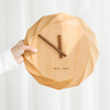 Beech wood Raw wood color Wooden wall clock for home decor Silent clock