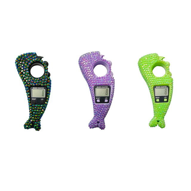 Muslim Digital Finger Counter Eid Gift Tally Tasbeeh Counter with Crystal LED Digital Tasbih Counter