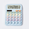 12 Digit Cute Colorful Buttons Calculator Solar Plastic Scientific Calculator Desktop Dual Power Calculator 