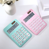12 Digit Silicone Rubber Buttons Calculator Battery Or Solar Power Plastic Scientific Calculator Desktop Dual Power Calculator
