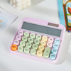 12 Digit Dual Power Calculator Large Screen Solar Power Cute Colorful Buttons Calculator Desktop Plastic Scientific Calculator
