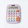 Large Screen Cute Colorful Buttons Calculator 10 Digit Dual Power Scientific Calculator Solar Plastic Desktop Calculator