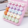 Dust-proof PVC Lens Calculator 12 Digit Mechanical Keyboard Plastic Calculator Battery Power Desktop Scientific Calculator