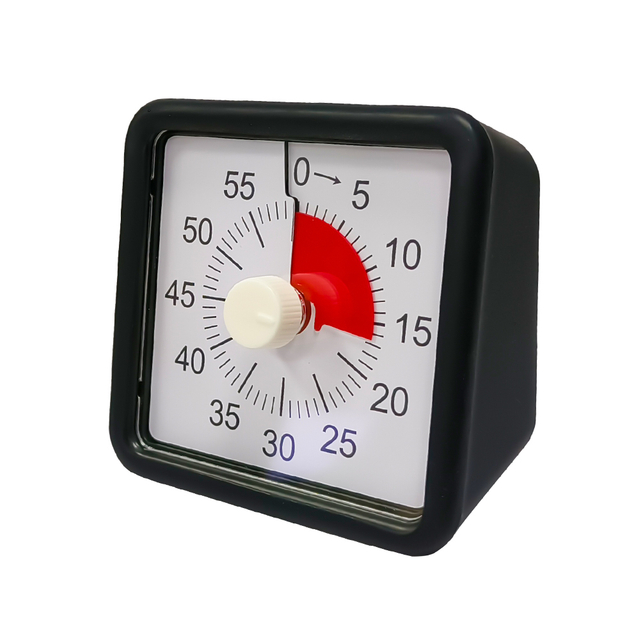 60 Minute Google Productivity Timer Countdown Silicone Rubber Kitchen Desk Timer Pomodoro Visual Study Timer