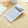 12 Digit Minimalist Large Screen Calculator Battery Or Solar Power Scientific Plastic Calculator Dual Power Desktop Calculator