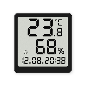 Magnetic Digital Table Desk Alarm Clock LCD Wall Clock Display Temperature Humidness 