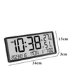 Digital Table Alarm Clock LCD Wall Clock Display Temperature Humidness Digital Desk Clock 