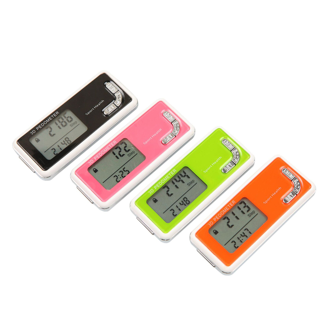 3D Mini Electronic Pedometer Pedometer Digital Step Counter Multifunction Running Pedometer Tasbeeh Counter