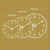 Quiet Wall Clock Display Date Temperature Silent Sweep Movement Wall Clock Quartz Wall Clock