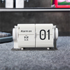 Table Flip Clock Desk Page Turning Desk Clock Reloj Senior Auto Flip Alarm Clock With Timer