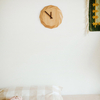 Beech wood Raw wood color Wooden wall clock for home decor Silent clock