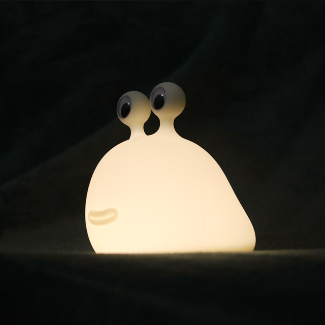 Bedroom Bedside Table Sleep Lamp Silicone Wireless Night Lamp LED Creative Slug Tap Touch Sensor Night Light
