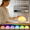 Simulated Sunlight Wake-Up Light Clock Colorful Ambient Night Light Smart Sunrise Light Alarm Clock 