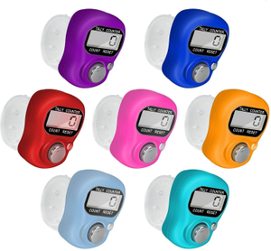 Adjustable Buckle Electronical Ring Style Counter Hand Tasbih Finger Counter One Buttons LED Tally Counter