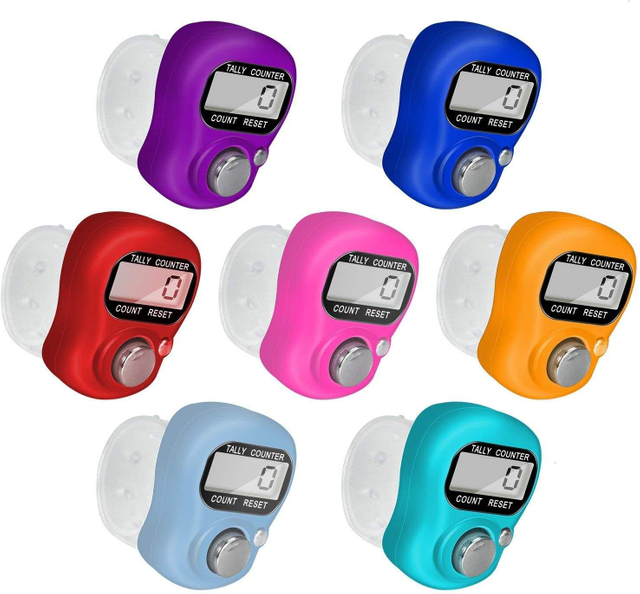 Adjustable Buckle Electronical Ring Style Counter Hand Tasbih Finger Counter One Buttons LED Tally Counter