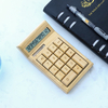 Creative Big Keys Dual Power Calculator Battery Or Solar Power Calculator 12 Digit Bamboo Desktop Calculator