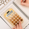 Dual Power Gradient Color Calculator 10 Digits Plastic Calculator Solar Power Scientific Desktop Calculator
