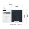 Modern 12 Digit Multi Functional Calculator with Notepad Dual Power Solar Calculator with Writing Board