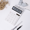 Minimalist Large Screen Calculator Battery Or Solar Power Plastic Scientific Calculator 12 Digits Desktop Dual Power Calculator