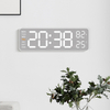 LED Digital Table Desk Alarm Clock Display Temperature Week Calendar Wall Clock Reloj 