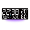  LED Wall Clock Display Temperature Week Calendar Digital Table Alarm Clock Desk Alarm Clock 