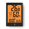 Household Backlit Magnet Digital Thermometer Hygrometer Calendar Digital Desk Alarm Clock 