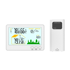 Wireless Thermometer Indoo Outdoor Temperature Humidity Meter Temperature Humidity Weather Monitor