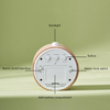 LCD Digital Wooden Desk Table Clock Solid Wood Alarm Clock with Temperature Date