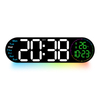LED Digital Table Clock Display Temperature Week Calendar Wall Clock with Light Digital Desk Alarm Clock 