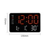 LED Wall Clock Large Display Calendar Temperature Digital Desk Clock Digital Table Clock