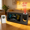 LED Smart Weather Projection Clock Temperature Humidity Forecast Weather Station Digital Table Desk Clock