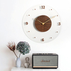 DIY Novelty Home Deco Black Walnut Log Wooden Clocks Acrylic Wall Clock For Living Room Decoration Wooden Wall Clock