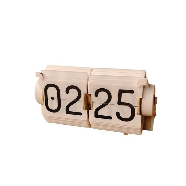 Table Flip Clock Desk Page Turning Desk Clock Senior Auto Flip Alarm Clock With Timer